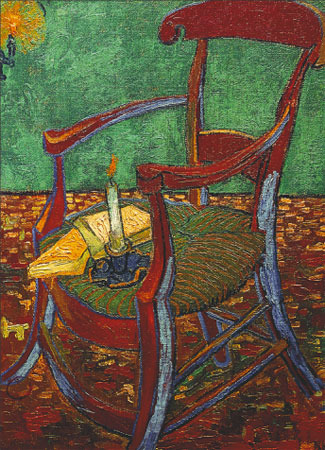 JG71~Gauguin-s-Chair-with-Books-and-Candle-Posters.jpg